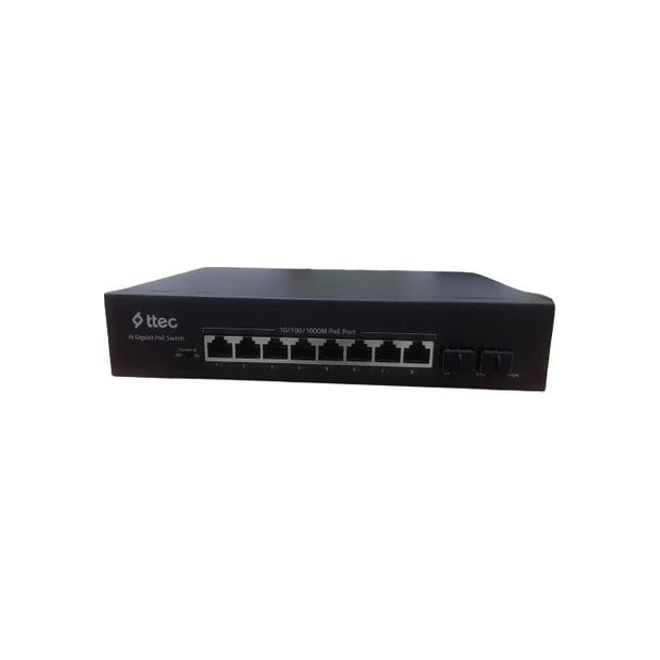 Ttec 8 x 10/100 Base-t Poe/Poe+ Port 2 x 10/100