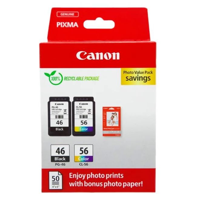 Canon PG-46/CL-56 2'li Paket Kartuş (Kağıt Hediye)