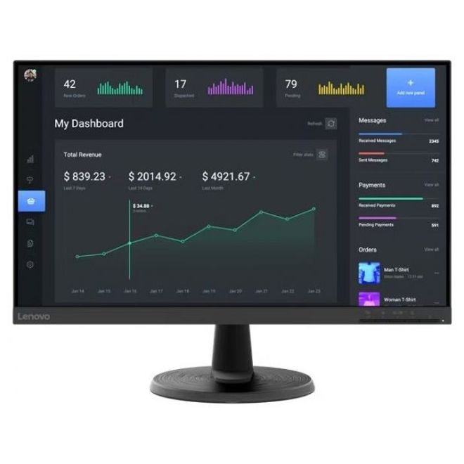 LENOVO C24-40 23,8" FHD 4MS 75HZ HDMI+VGA MONİTÖR