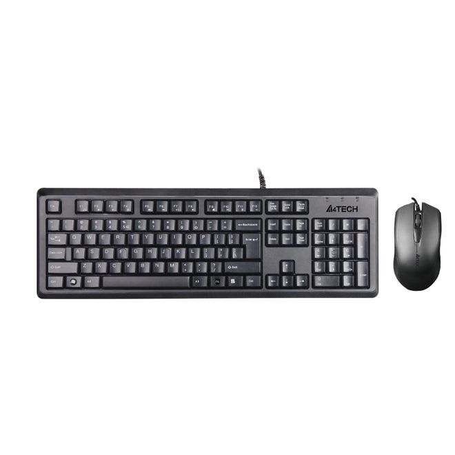 A4 Tech KR-9276 USB Q Klavye-mouse siyah set