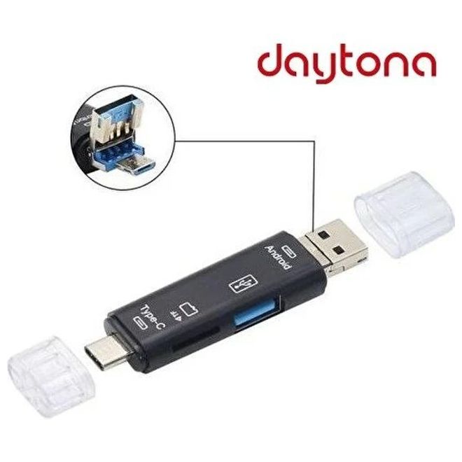 DAYTONA A5068 3'LÜ OTG KART OK.TİP-C/MICRO USB/USB