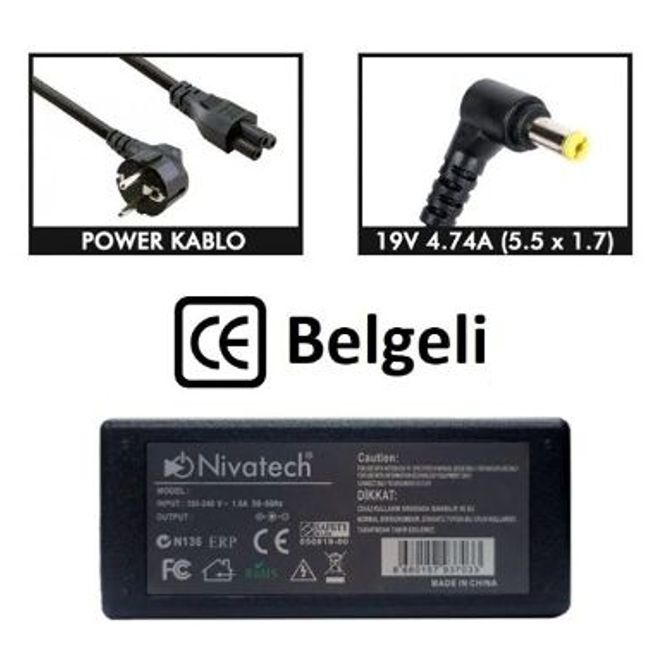 Nivatech BC961 19V 3,42A (5,5*2,5mm)STANDART