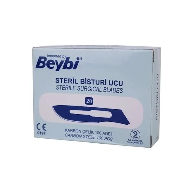 Beybi No:11 Steril Bistüri Ucu-karbon çelik 100