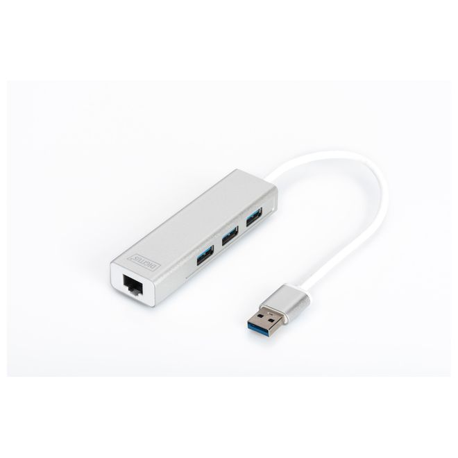 Digitus DA-70250-1 USB 3.0 3'lü Hub+Gigabit ethern