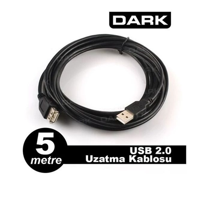 DARK DK CB USB2EXTL500  5m USB2.0 UZATMA KABLOSU