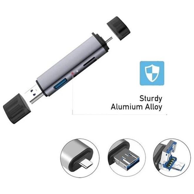 Daytona ADS-307 3'lü OTG kart okuyucu