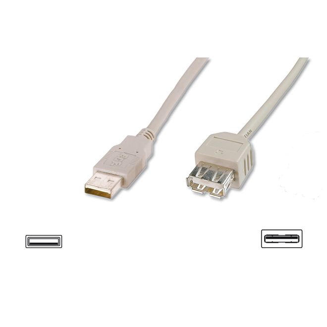 Digitus  AK-300202-018-E 1,5m USB2.O AE/AD uzatma