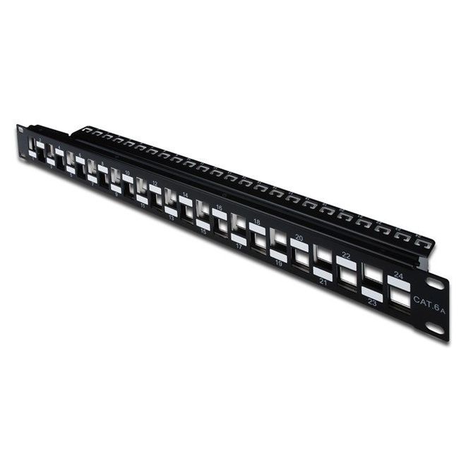 Digitus DN-91412 24'lü 1U siyah boş patch panel