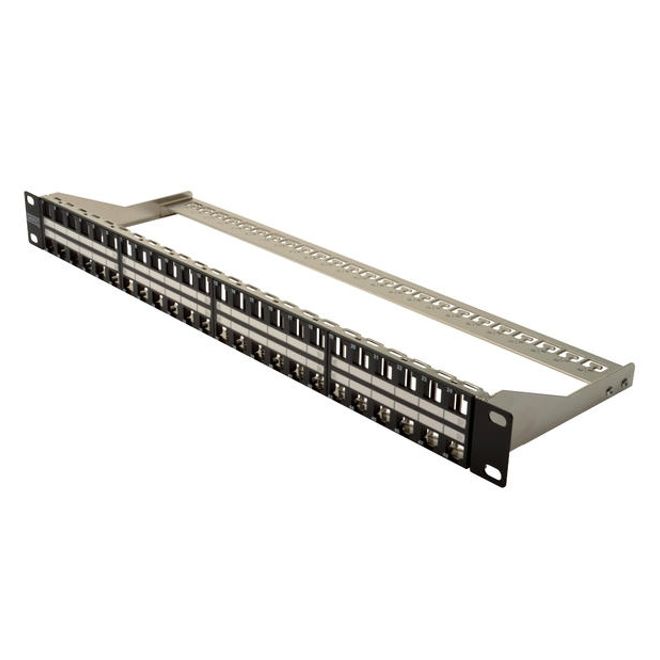 DIGITUS DN-91424  48'Lİ BOŞ PATCH PANEL,1U,SİYAH