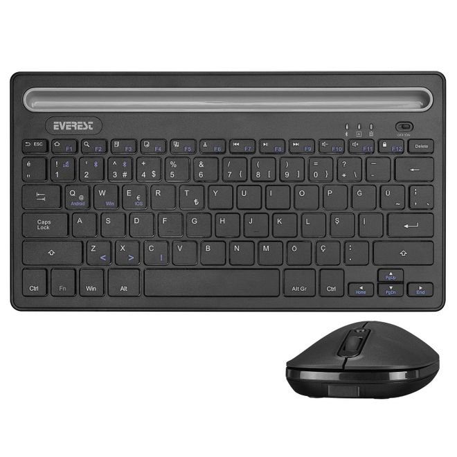 Everest KM-BT803 Bluetooth&kablosuz siyah Q klavye