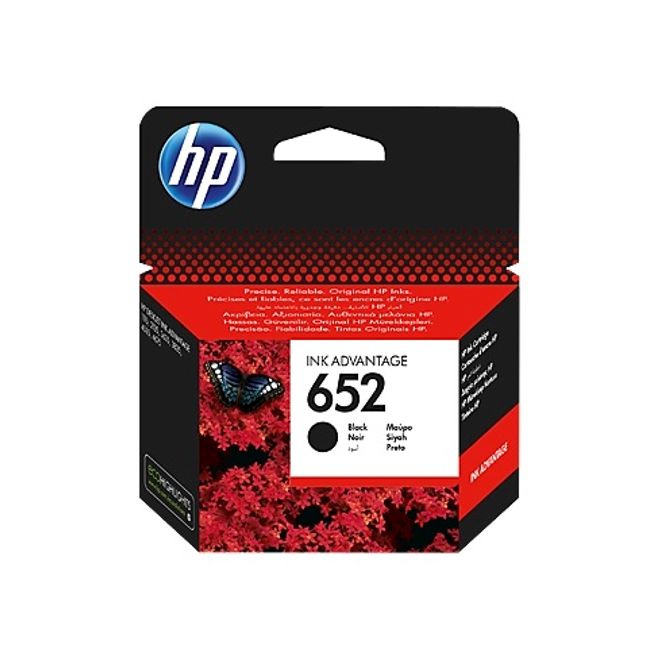 HP F6V25A (652) SİYAH MÜREKKEP KARTUŞ