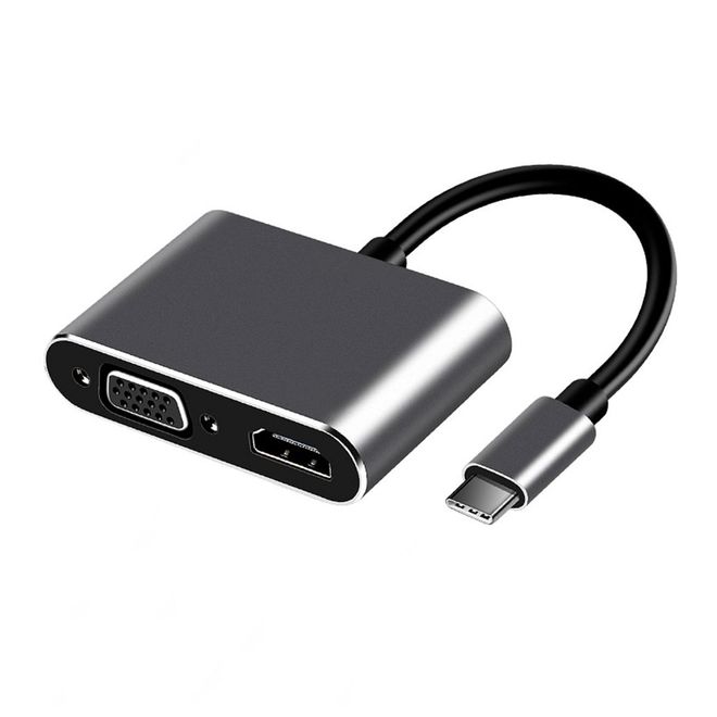 Frisby FA-7678C Usb Tip-C=>Hdmi+Vga çevirici