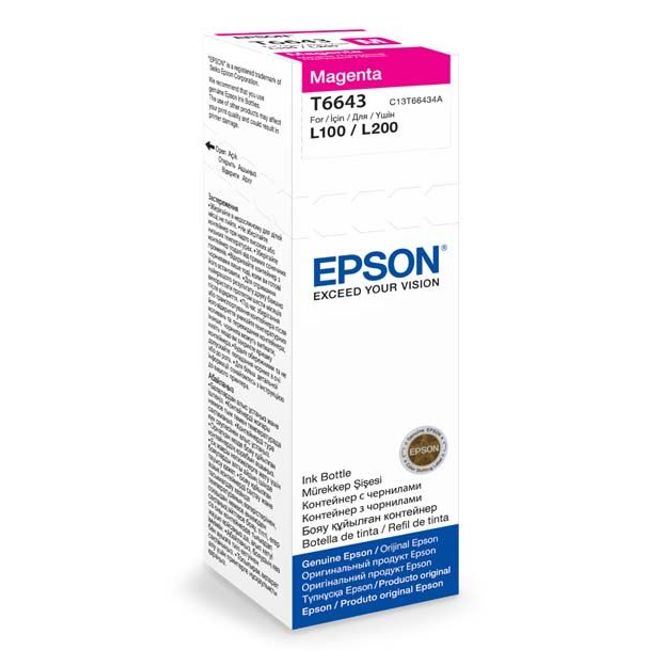 EPSON C13T66434A L210-L550 KIRMIZI MUREKKEP KARTUŞ