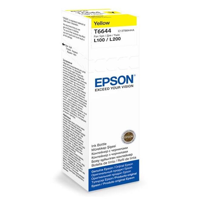 EPSON C13T66444A L210-L550 SARI MUREKKEP KARTUŞ