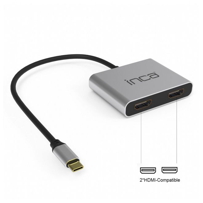 INCA ITPC-4T Type-C => 2xHDMI + USB2.0+PD HUB