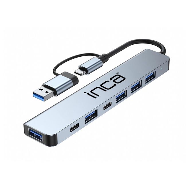 Inca IUTP-7T 7'li USB Tip-C Hub aliminyum Çoklayıc