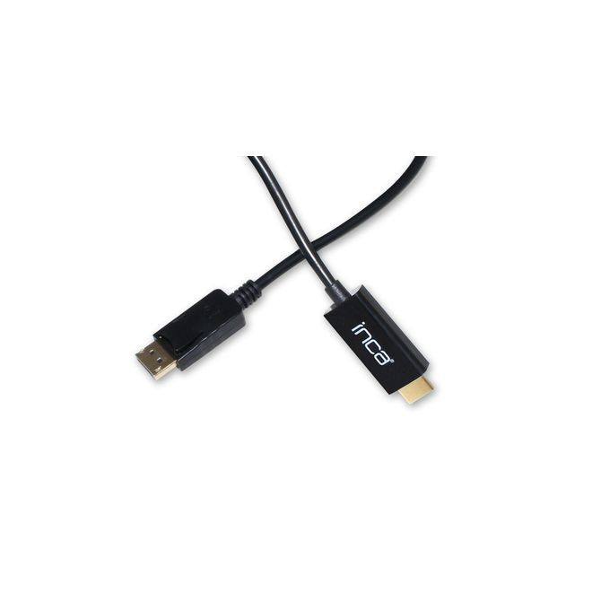 INCA IDPH-18T DISPLAYPORT=>HDMI ÇEVİRİCİ KABLO1,8m