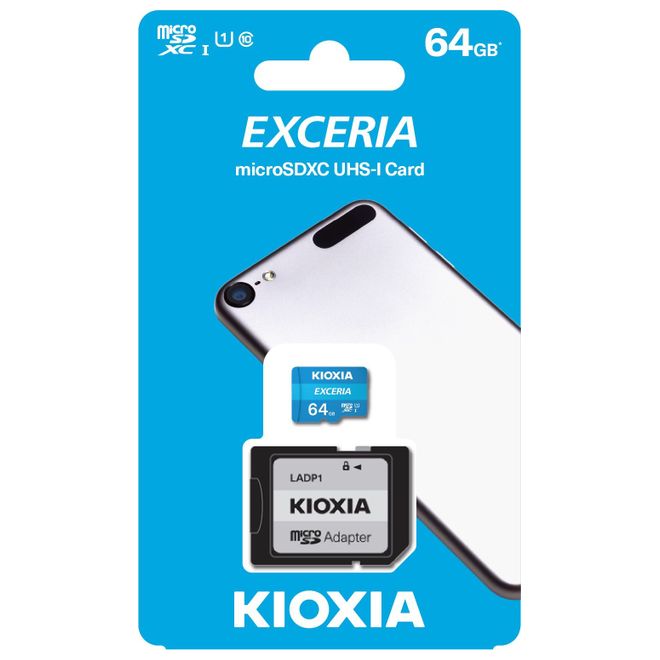 KIOXIA 64GB EXCERIA MICRO SDHC UHS-1 C10 100MB/sn