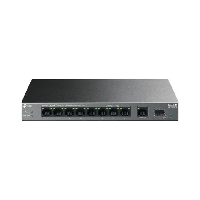 Tp Festa LS1210GP 61W 8GE PoE Switch1SFP,1GE Uplin