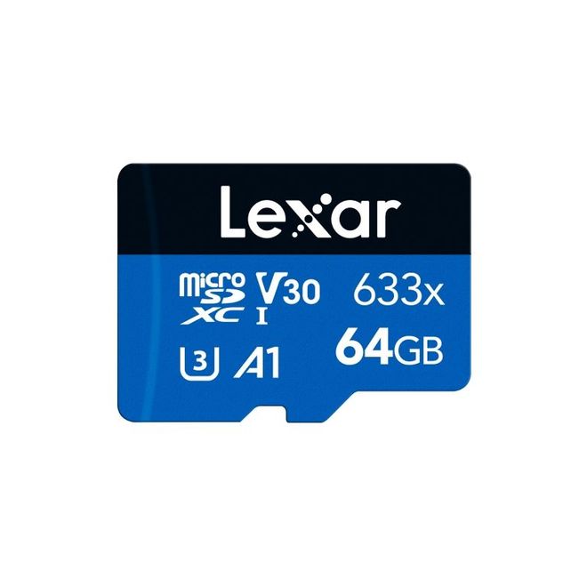 Lexar 64GB MICRO SD KART 100-45MB/S C10 + Adaptör