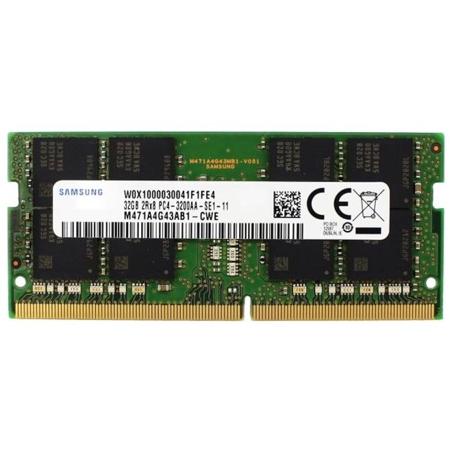 Samsung 32GB Ddr4 3200Mhz Sodimm 1,2V Ram