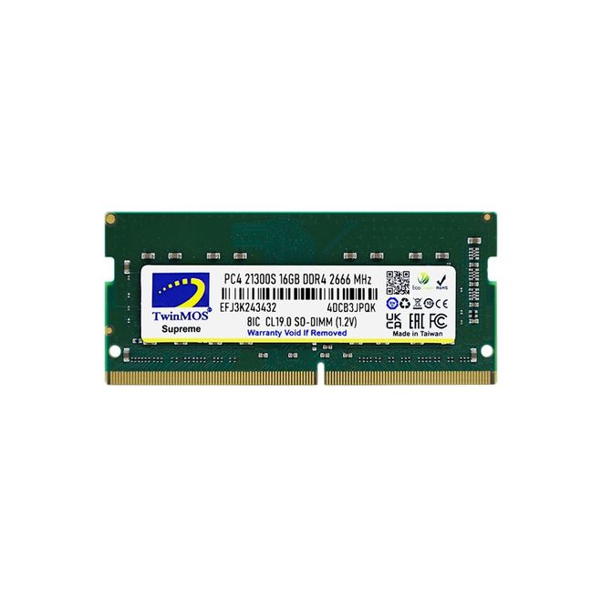 TWINMOS 16GB DDR4 2666MHZ N.BOOK RAM MDD416GB2666N