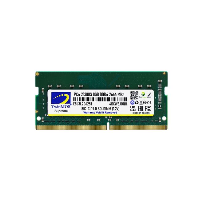 TWINMOS 8GB DDR4 2666MHZ N.BOOK RAM MDD48GB2666N