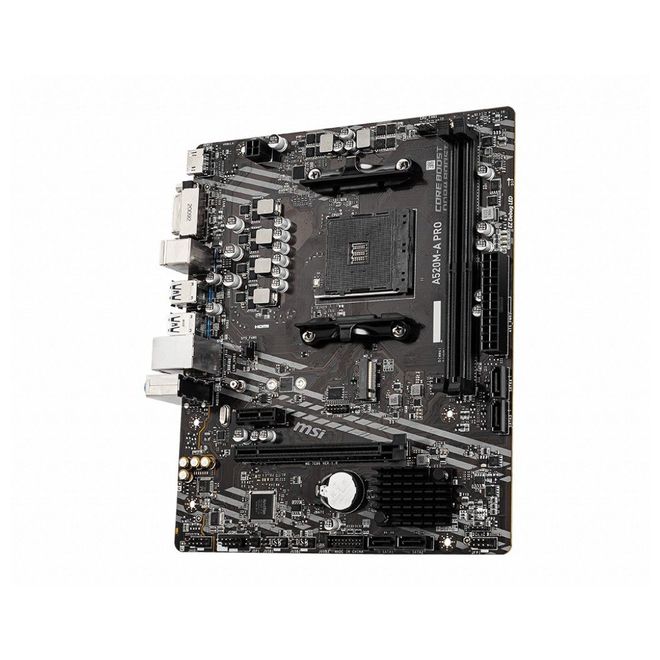 MSI A520M-A PRO AM4 2DDR4 1PCIEx16/1M.2/4SATA3/