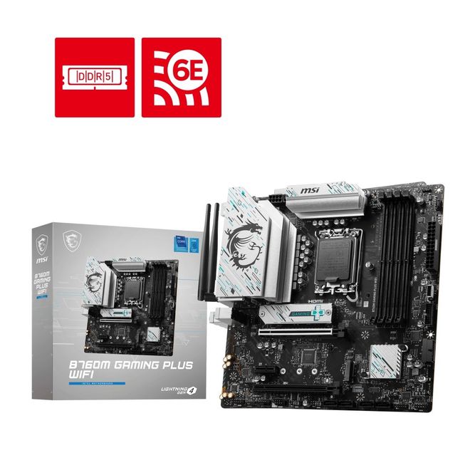 MSI B760M GAMING PLUS WIFI SOKET 1700 DDR5 6800(OC