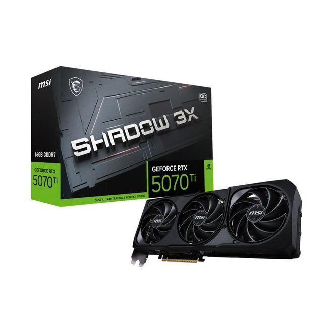 Msi RTX5070TI 16GB Shadow 3X Oc DDR7 256bit