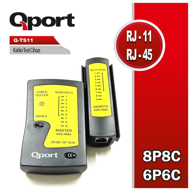 QPORT Q-TS11 KABLO TEST CİHAZI