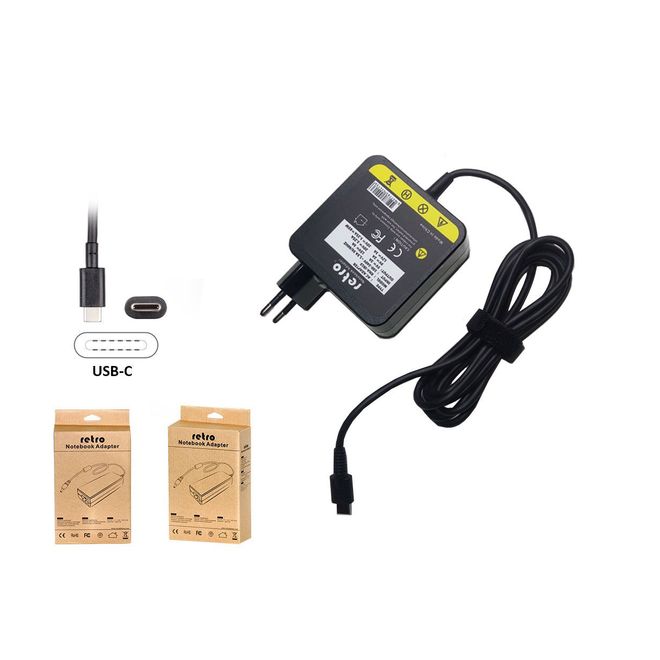 RETRO Acer,Asus, Dell, Lenovo 65W USB-C PD Adaptör