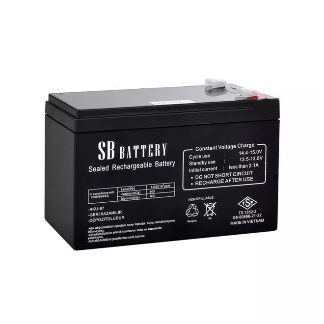 SB SN7-12 12V 7 AH BAKIMSIZ UPS AKÜ