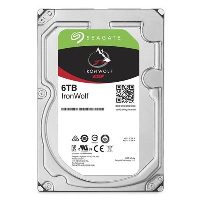 SEAGATE 6TB NAS IRONWOLF  5400R ST6000VN001