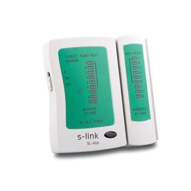 S-LINK SL-468 RJ45,RJ11 LÜKS KABLO TEST CİHAZI