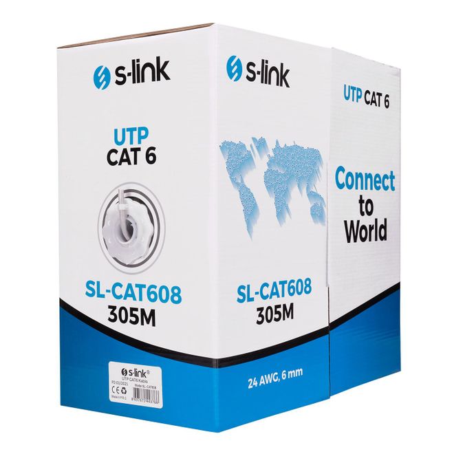 S-LINK SL-CAT608  305m Cat 6 UTP kablo