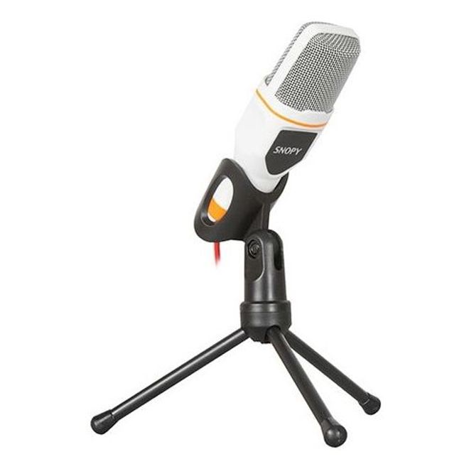 Snopy SN-340M Masa üstü beyaz led mikrofon