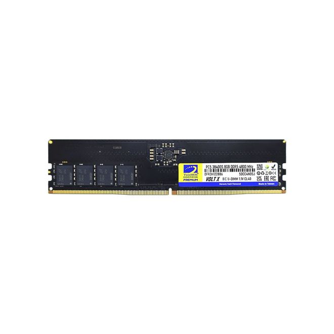 TWINMOS 8GB DDR5 4800MHz CL40 RAM TMD58GB4800U40