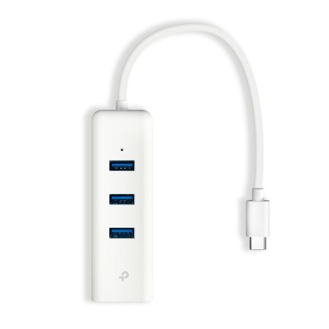 Tp-link UE330C USB3.0 TYPE-C=>Gigabit adaptör+3USB