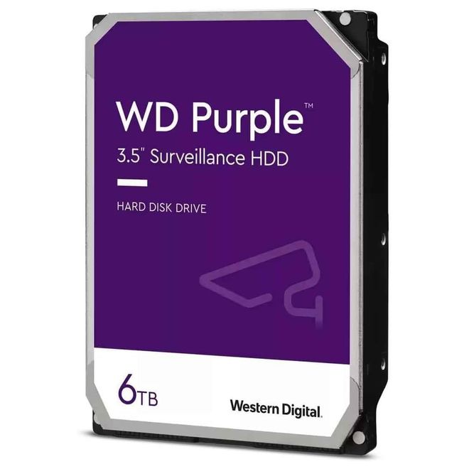 WD 6TB WD64PURZ PURPLE 256MB 180TB/Y 7/24 GÜVENLİK