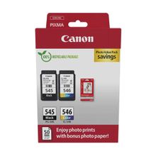 Canon PG-545BK+CL-546 2'li Paket (Kağıt hediyeli)