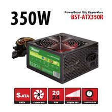 POWERBOOST 350 W P.SUPPLY,12cm KIRMIZI FAN,KUTULU