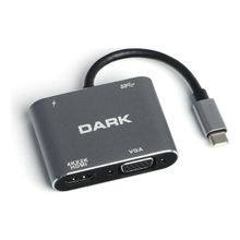 DARK DK-AC-U31XHDV USB Tip-C=>HDMI+VGA ÇEVİRİCİ