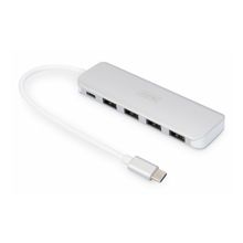 DIGITUS DA-70242-1 USB3.0  4'lü HUB,MAC+WIN,ALİMİN