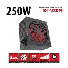 POWERBOOST 250 W P.SUPPLY,12cm KIRMIZI FAN,KUTULU