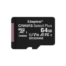 KINGSTON 64GB MICRO SDHC CANVAS CL10 SDCS2/64GB