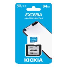 KIOXIA 64GB EXCERIA MICRO SDHC UHS-1 C10 100MB/sn