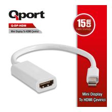 QPORT Q-DP-HDM MİNİ DISPLAYPORT => HDMI Çevirici