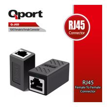 QPORT Q-J6D CAT6 RJ45 DİŞİ DİŞİ ARA KONNEKTÖR