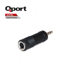 QPORT Q-STR6 6,3mm RCA DİŞİ => 3,5mm RCA ERKEK